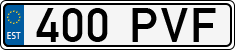 License plate of Estonia, Regular car plates