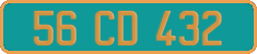 French license plate, Diplomatic