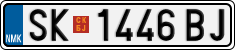 License plate of North Macedonia, Regular plates (2012)