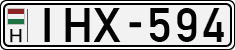 license plates of Hungary, Cars (1990)