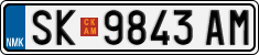License plate of North Macedonia, Regular plates (2012)