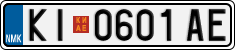 License plate of North Macedonia, Regular plates (2012)