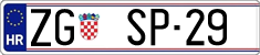 License plate of Croatia, Vanity Plates
