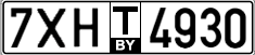 License plate Belarus, Transit plates (2004)