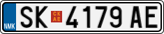 License plate of North Macedonia, Regular plates (2012)