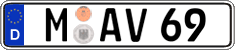 German license plate, Regular plates
