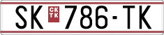 License plate of North Macedonia, Regular plates (1993)
