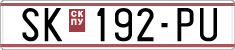 License plate of North Macedonia, Regular plates (1993)