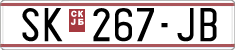 License plate of North Macedonia, Regular plates (1993)