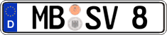 German license plate, Regular plates
