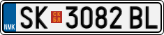 License plate of North Macedonia, Regular plates (2012)