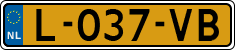 License plate of the Netherlands, Cars