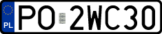 License plates of Poland, Regular car plates