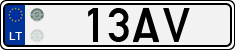 License plate of Lithuania, Vanity Plates