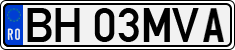 License plate of Romania, Regular plates