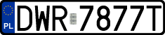 License plates of Poland, Regular car plates
