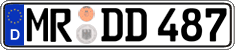 German license plate, Regular plates