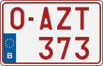 License plate of Belgium, Regular plates (2010)