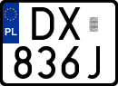 License plates of Poland, Special vehicles and motorcycles