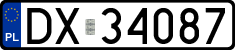 License plates of Poland, Regular car plates