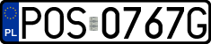 License plates of Poland, Regular car plates