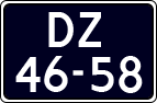 License plate of the Netherlands, Imported oldtimers (cars)
