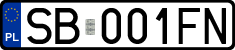 License plates of Poland, Regular car plates