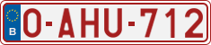 License plate of Belgium, Regular plates (2010)
