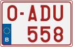 License plate of Belgium, Regular plates (2010)
