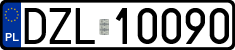 License plates of Poland, Regular car plates