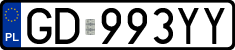 License plates of Poland, Regular car plates
