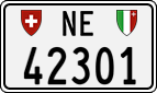 License plate of Switzerland, Cars