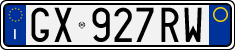 License plate of Italy, Cars (1994 year series)