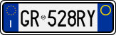 License plate of Italy, Cars (1994 year series)