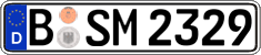 German license plate, Regular plates