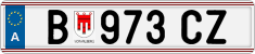 License plate of Austria, Regular plates