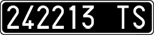 License plate of Italy, Cars (1927 year series)