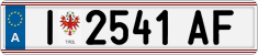 License plate of Austria, Regular plates