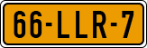 License plate of the Netherlands, Cars