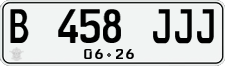 License plate of Indonesia, Regular plates