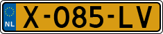 License plate of the Netherlands, Cars