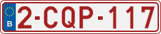 License plate of Belgium, Regular plates (2010)