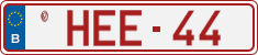 License plate of Belgium, Vanity Plates (2014)