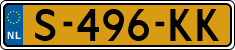 License plate of the Netherlands, Cars