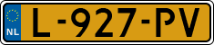 License plate of the Netherlands, Cars