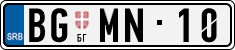 License plate of Serbia, Vanity Plates