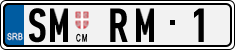 License plate of Serbia, Vanity Plates