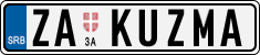License plate of Serbia, Vanity Plates