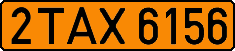 License plate Belarus, Taxi