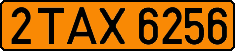 License plate Belarus, Taxi